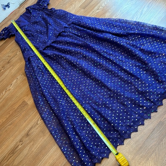 Vintage 1990’s short sleeve purple floral/sequin dress. Size 20/22. - Picture 16 of 17